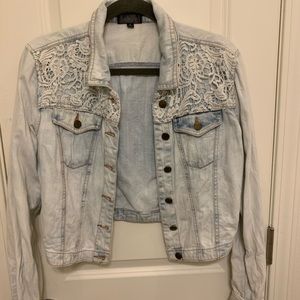 Light wash jean jacket